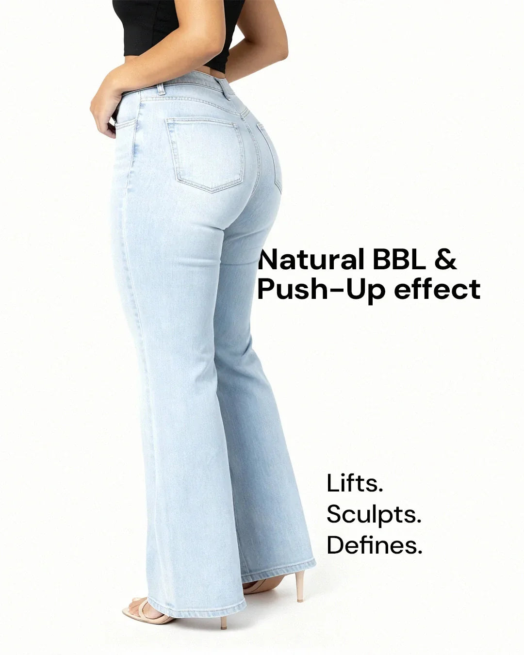 Mid-Low Rise Wide Leg Jeans
